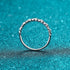Row Moissanite 925 Sterling Silver Ring Dee - Jewelry